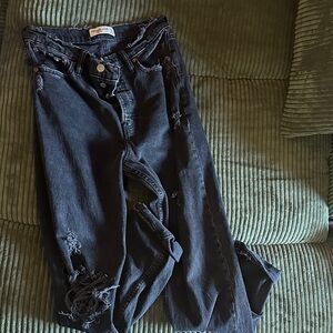 Abercrombie & Fitch Charcoal High Rise Jeans